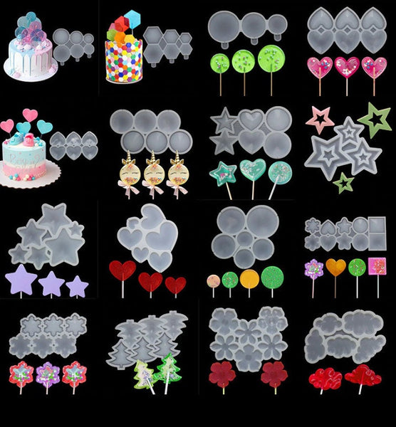 Cake Topper Mold, Birthday Cake Topper, Wedding Cake Topper, Heart Star Balloon Cloud, Cake Decorations, Baby Shower Kids Party Cupcake