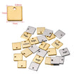 100 Custom Stainless Steel Charm, Gold Silver Personalized Charm, Logo Charm Beads, Laser Engraved Charm Beads For Jewelry Bracelets Making