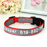 Custom Dog Collar Embroidered Collar, Personalized with Pet Name Phone Number, Pet Collar, Personalized Dog Collar, Small Medium Large Dogs