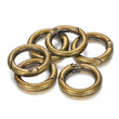 Anillos en O con clip de presión, gatillo, resorte, apertura, llavero, hebilla, herrajes para bolso, tamaño grande, cierres de anillo en O para bolsos, anillo de puerta, gancho redondo de presión para bolso