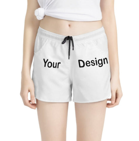 Custom Shorts - Personalized Photo Text Shorts for Women - Design Your Own Pants For Cheer, Team, Event, Yoga - Gift for Her Friend Coworker