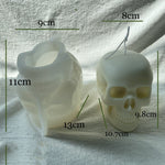 แม่พิมพ์ซิลิโคนกะโหลก 3 มิติ แม่พิมพ์ซิลิโคน แม่พิมพ์เรซิ่น แม่พิมพ์ช็อกโกแลต แม่พิมพ์เค้ก แม่พิมพ์สบู่ เครื่องมือประดับเทียน ปูนปลาสเตอร์ โพลิเมอร์เคลย์
