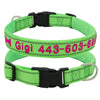 Personalized Dog Collar, Custom Collar Embroidered with Pet Name Phone Number, Reflective Pet Collar, Dog Collar, Small Medium Large Dogs