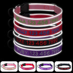 Custom Dog Collar Reflective with Pet Name Phone Number, Personalized Collar, Pet Collar, Personalized Dog Collar, Small Medium Large Dogs