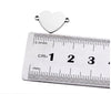 25 Custom Heart Connector Charm Stainless Steel Gold Silver Personalized Charm Logo Charm Engraved Charm Beads For Jewelry Bracelets Making
