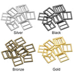 Rectangular Doll Buckles - Mini Tiny Buckles - Metal Fastener - Clothes Sewing Projects - Belt Purse Coat Craft Supply