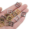 Rectangular Doll Buckles - Mini Tiny Buckles - Metal Fastener - Clothes Sewing Projects - Belt Purse Coat Craft Supply