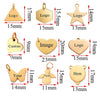 5 Custom, Gold Silver Personalized Charm, Logo Charm, Laser Engraved Charm Beads For Jewelry Bracelets Making, Angel Star Butterfly Heart