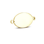 50 Personalized Charm, Jewelry Making Gold Silver Custom Charm, Oval Stainless Steel Logo Charm Beads, Laser Engraved Beads For Bracelets