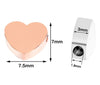 Personalized Beads - Engraved Heart Beads - Custom Spacer Beads Stainless Steel Metal Edelstahlperlen Silber Gravur Jewelry Bracelet Making