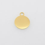 Custom Stainless Steel Charm, Round Rose Gold Silver Personalized Charm, Logo Charm, Laser Engraved Charm Beads For Jewelry Bracelets Making