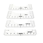 T-Shirt Alignment Tool, 4 Pcs TShirt Tool, Set of T-Shirt Alignment Rulers, T-Shirt Tool, Tee Shirt Ruler for Vinyl Placement Centering Tool