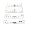 T-Shirt Alignment Tool, 4 Pcs TShirt Tool, Set of T-Shirt Alignment Rulers, T-Shirt Tool, Tee Shirt Ruler for Vinyl Placement Centering Tool