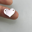 Hjerte personligt charm, tilpasset rustfrit stål charm rosaguld sølv, logo lasergraverede forbindelsesperler til smykkefremstilling armbånd