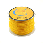Braided Nylon Jewelry Cord 0.8 mm 1 mm 1.5 mm - Beading String Thread - Shamballa Suply - Chinese Knotting Cord Macrame Beading String Wire