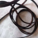 Cowhide Leather Cord - 3mm 4mm 5 mm 8 mm 10 mm- 1 Meter -  Hunter Leather Cord Flat Leather Cords For Jewelry Making Necklace Bracelet Brown