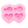 Heart Earring Mold for Resin - Stud Mold - DIY Resin Earring - Heart Mold - Stud Earring Silicone Mold - Jewelry Mold - Tiny Mold Cabochon