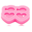 Heart Earring Mold for Resin - Stud Mold - DIY Resin Earring - Heart Mold - Stud Earring Silicone Mold - Jewelry Mold - Tiny Mold Cabochon