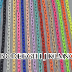 โซ่แบนพลาสติก, อุปกรณ์ทำเครื่องประดับ DIY, อุปกรณ์ทำสร้อยคอ, โซ่ขายส่งสำหรับผู้ชายผู้หญิง สีแดง เหลือง ชมพู ม่วง ดำ ขาว