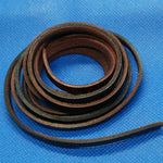 Cowhide Leather Cord - 3mm 4mm 5 mm 8 mm 10 mm- 1 Meter -  Hunter Leather Cord Flat Leather Cords For Jewelry Making Necklace Bracelet Brown