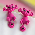 Jewelry - Lightningstore 12 Style New Fashion Bijoux 3d Black Eye Cute Small Cat Stud Earrings For Women Fine Jewelry Pendientes Brincos