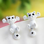 Jewelry - Lightningstore 12 Style New Fashion Bijoux 3d Black Eye Cute Small Cat Stud Earrings For Women Fine Jewelry Pendientes Brincos