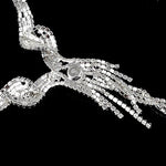 Jewelry - Lightningstore Austrian Crystal Bridal Jewelry Sets For Women Long Tassel Statement Necklace/earrings Set - Over 15 Designs To Choose From
