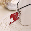 Jewelry - Lightningstore Fairy Tail Pendant Necklace Merchandise - Comes In 4 Colors- Black Red Purple Pink (Red)
