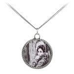 Customizable Photo Necklace - Create Your Own Personalized Sketch Photo Necklace