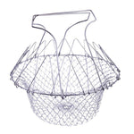Kitchen - Kitchenware - Foldable Rinse Steam Fry Magic Mesh Basket