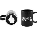 Kitchen - Lightningstore 10oz Novelty Ceramic Middle Finger Coffee Cups Personality Office Gifts Have A Nice Day Mug