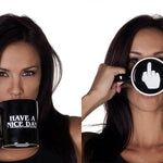 Kitchen - Lightningstore 10oz Novelty Ceramic Middle Finger Coffee Cups Personality Office Gifts Have A Nice Day Mug
