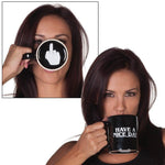 Kitchen - Lightningstore 10oz Novelty Ceramic Middle Finger Coffee Cups Personality Office Gifts Have A Nice Day Mug