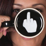 Kitchen - Lightningstore 10oz Novelty Ceramic Middle Finger Coffee Cups Personality Office Gifts Have A Nice Day Mug