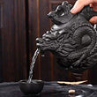 Kitchen - LightningStore Black Red Ancient Antique Kung Fu Black Brown Dragon Tea Pot Cup Kettle - Made Of Clay - A Must Have For Tea Lovers