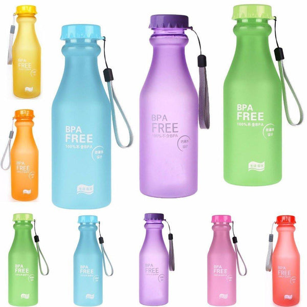 Kitchen - LightningStore Blue Green Orange Purple Red Yellow 550 ML Tumbler Water Bottle - Excellent For Sports And Outdoors - Lemon Juice Bottle - Large Capacity - Leak-proof - BPA Free