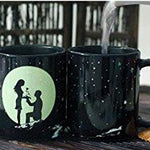 Kitchen - Lightningstore Customizable Glow In The Dark Photo Mug - Your Photo Appears In Hot Water - 16 Template Designs To Choose From - Perfect Gift For Loved Ones (D7)