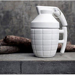 Kitchen - Lightningstore Funny Creative Novelty Grenade Designed Ceramic Water Coffee Mug Cup With A Lid Grenade Cup