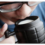 Kitchen - Lightningstore Funny Creative Novelty Grenade Designed Ceramic Water Coffee Mug Cup With A Lid Grenade Cup