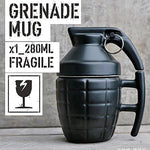 Kitchen - Lightningstore Funny Creative Novelty Grenade Designed Ceramic Water Coffee Mug Cup With A Lid Grenade Cup