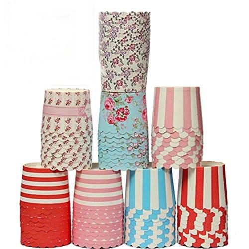 Kitchen - LightningStore Greaseproof Dessert Paper Cupcake Liner Case, Assorted Colors, 50 Pieces