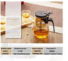 Kitchen - LightningStore Modern High Tech Glass Tea Pot Cup Glass Kettle - Made Of Food Grade PC - A Must Have For Tea Lovers