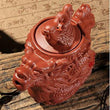 Kitchen - LightningStore Red Black Ancient Antique Kung Fu Black Brown Dragon Tea Pot Cup Kettle - Made Of Clay - A Must Have For Tea Lovers