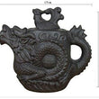 Kitchen - LightningStore Red Black Ancient Antique Kung Fu Black Brown Dragon Tea Pot Cup Kettle - Made Of Clay - A Must Have For Tea Lovers