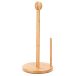 Kitchen - LightningStore Stylish Bamboo Paper Towel Holder - Vertical Pole - Excellent For Using At Home Or Office