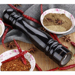Kitchen - White Black Wooden Salt And Pepper Grinder Shaker Mill - 10 Inches - Must Have Item For All Households Kitchens And Restaurant