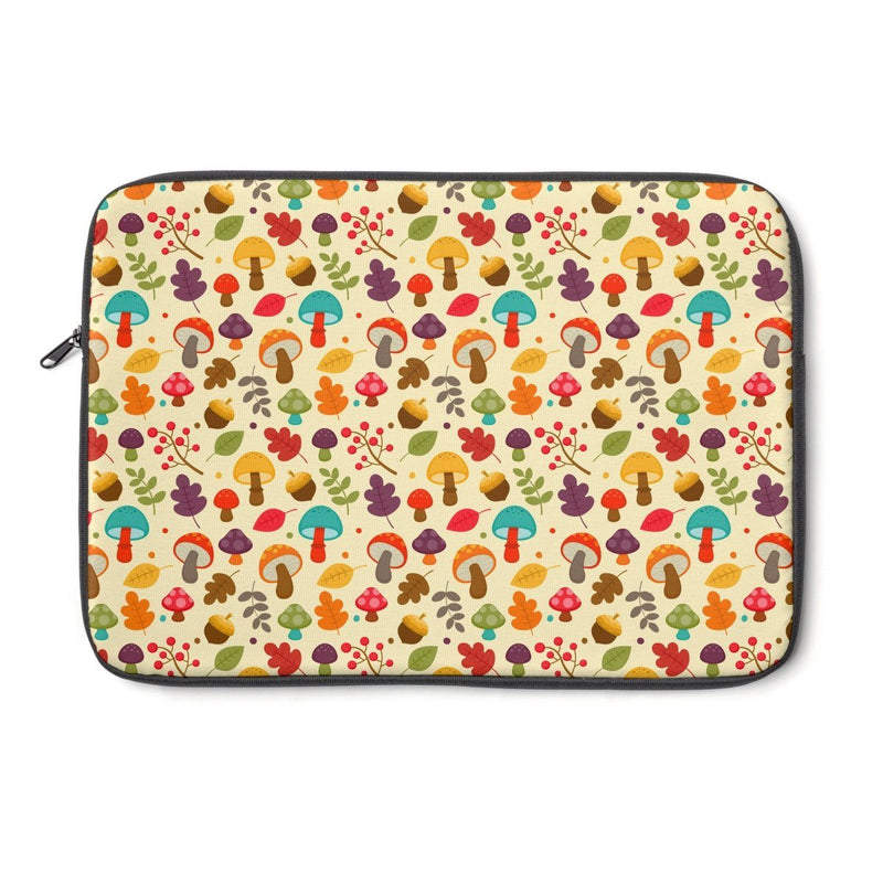 Laptop Sleeve - Cute Adorable Forest Mushroom Laptop Sleeve