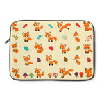 Laptop Sleeve - Cute Adorable Red Fox Pattern Laptop Sleeve