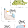 Lawn & Patio - LightningStore Cute Blue Elephant Whale Green Dinosaur Unicorn Alligator Crocodile White Duck Succulent Plants Pot Personalized Office House Balcony Landscape Creative Decorative Flower