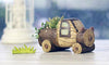 Lawn & Patio - LightningStore Cute Brown Grey Gray Truck Wagon Car Succulent Plants Pot Microlandschaft Personalized Office House Balcony Landscape Pot Creative Decorative Flower Pots